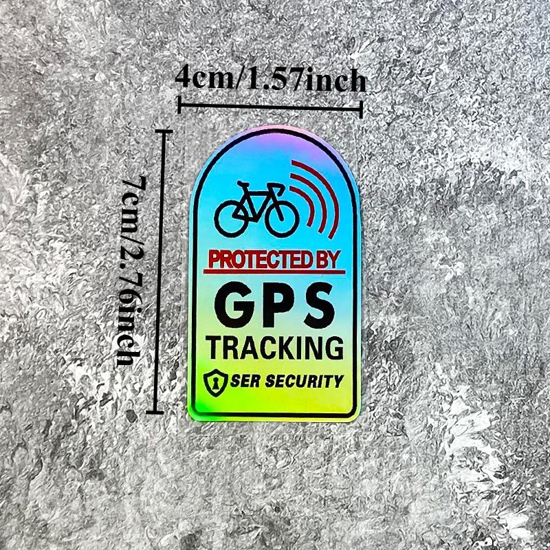 GPS-Tracking Reflektierender Laser-Aufkleber, Wasserdichte Vinyl-Sicherheitswarnung für Oberrohr am Rennradrahmen