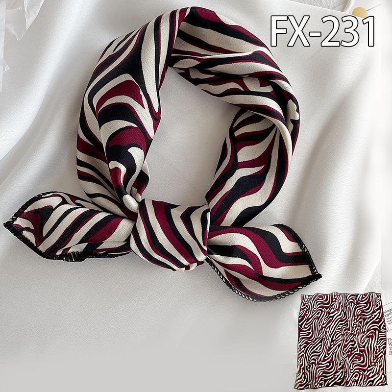 50 * 50cm Spring And Autumn Silk Scarves Versatile Decoration Professional Small Square Scarves Neck Protection Binding Bag
