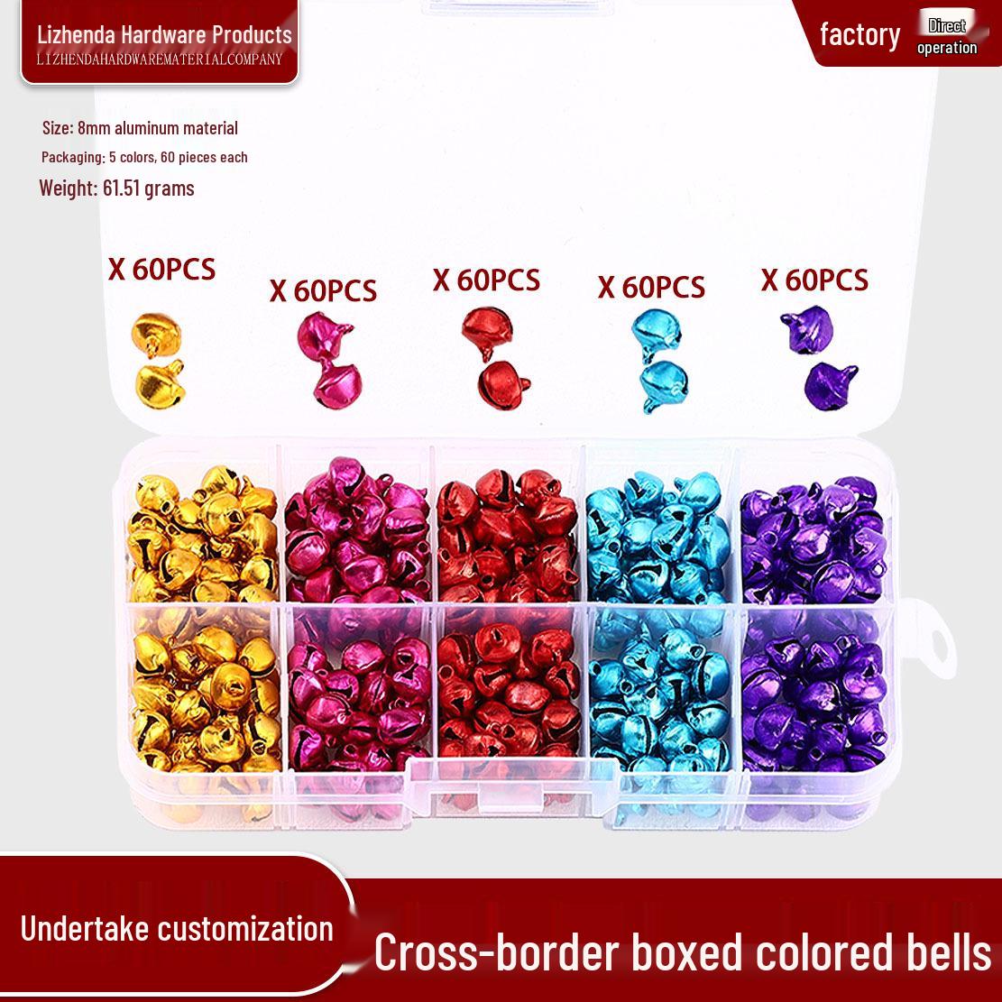 

Mixed Color Jingle Bells DIY Ornaments for Early Education & Crafts
