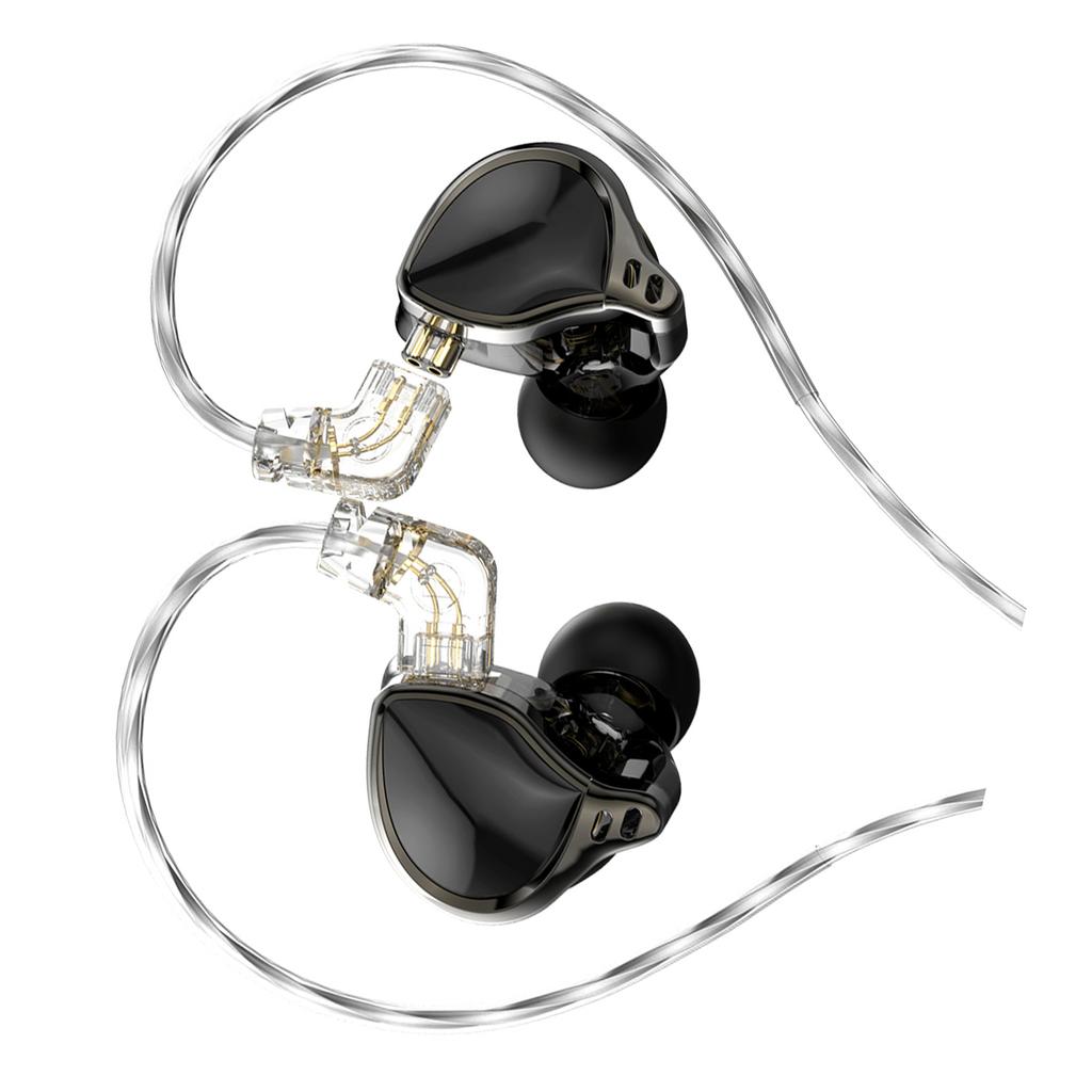 In-ear Wired Earphones Monitor Headphones HIFI Professional   Beryllium-coated Dynamic Unit Headphones Line Control Bass Music Can be Wireless