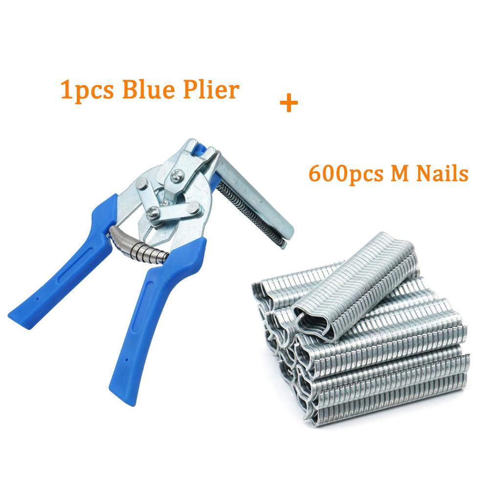 Cage Fastening Clamp Installation Poultry Cage Plier Cage Nails Chichen Rabbit Fox Bird Dog Cage Clamp Installation Kit