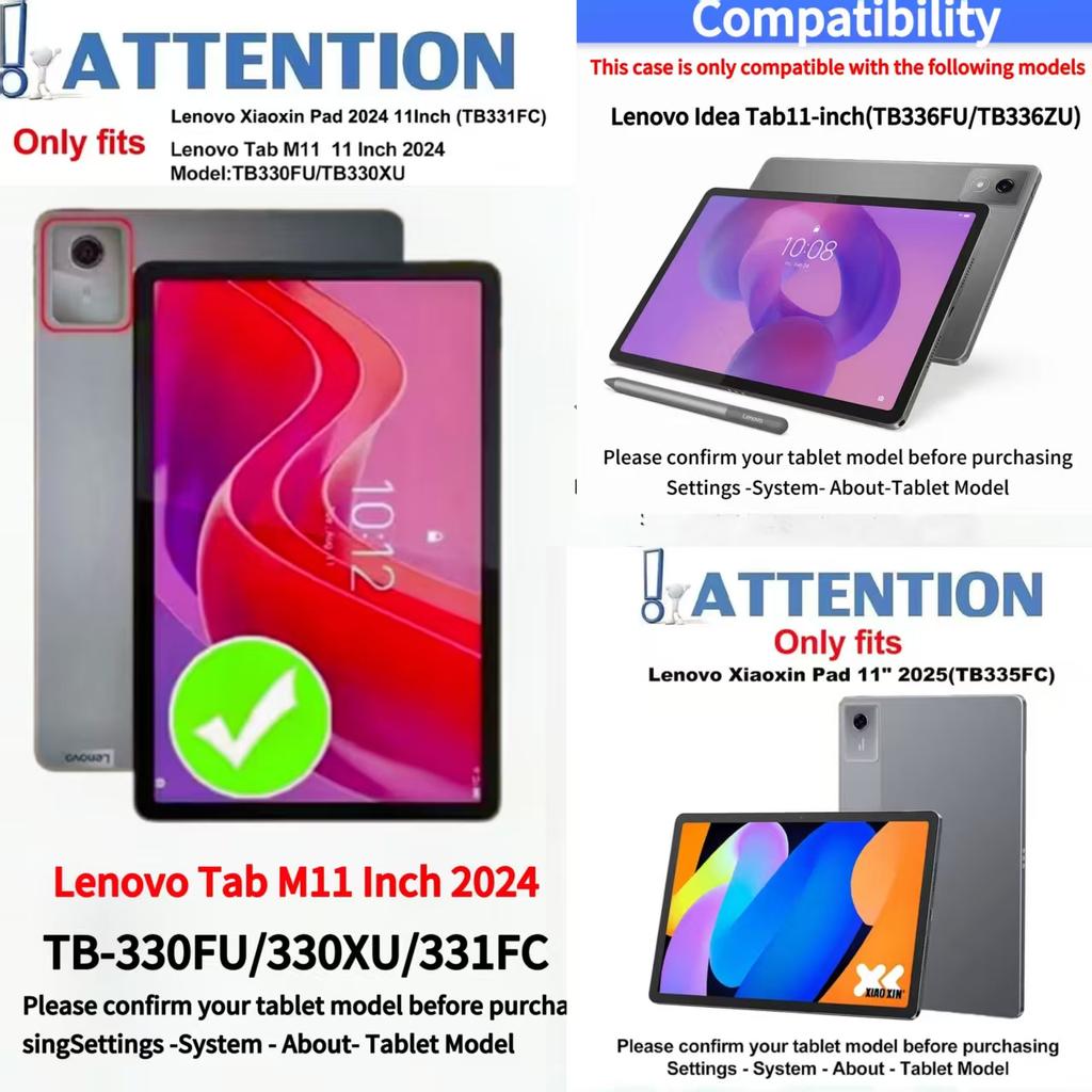 Case for Xiaoxin Pad 11 in 2026/2026,Bluetooth Keyboard cover for Lenovo Tab M11 11inch,for Lenovo Idea Tab 11 Smart Stand Cover