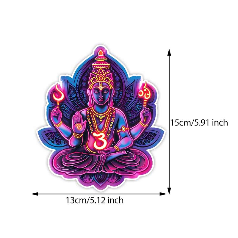 Autoaufkleber Om Hindu Symbol Aufkleber Wasserdicht Vinyl-Aufkleber auf Stoßstange Heckscheibe Laptop Selbstklebender Aufkleber Für Autozubehör TM262