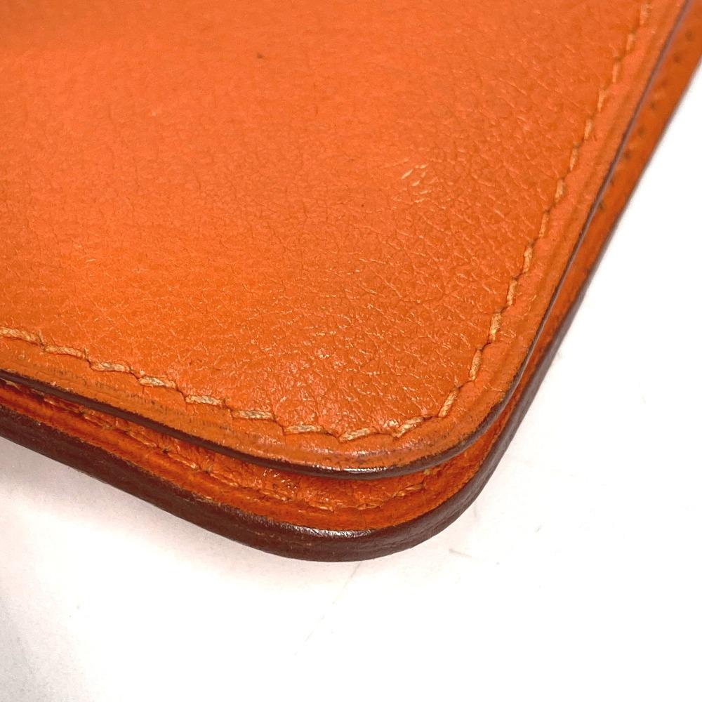 HERMES Serie Dogon logo Bifold card holder/pass case with key chain Card Case