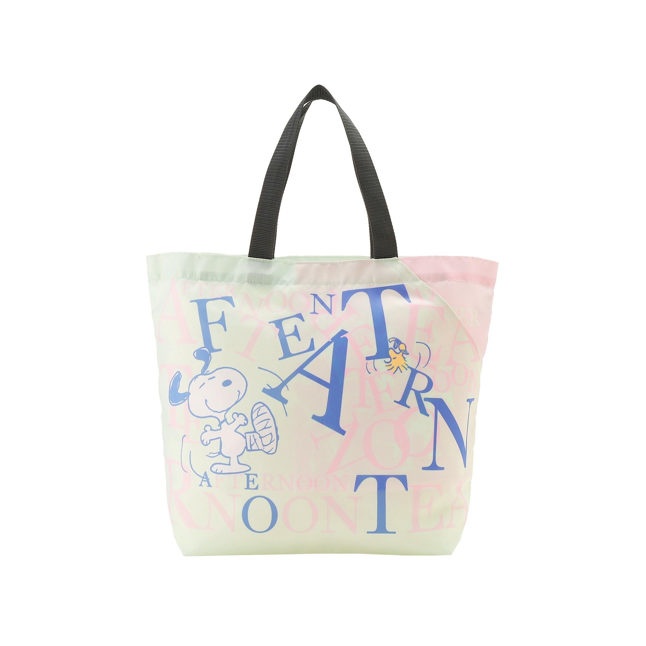 

Tea AfternoonTea LIVING Eco bag JJ14 Logo bag with slit pocket Green [Afternoon Living] bag/shopping M/PEANUTS зелений