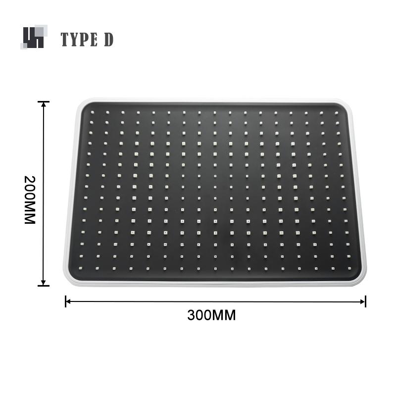 8/10/12 Inch Rainfall Shower Head Round Square ABS Rain Shower Head Pressurized Big Overhead Shower Black Chrome Gold Grey