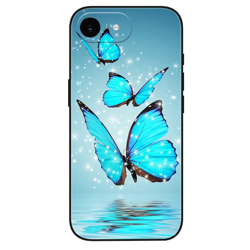 For iPhone 17e Case Silicone Luxury Space Cute Painted Soft Bumper for iPhone 17e 2026 17 e Phone Cover TPU Funda Shockproof