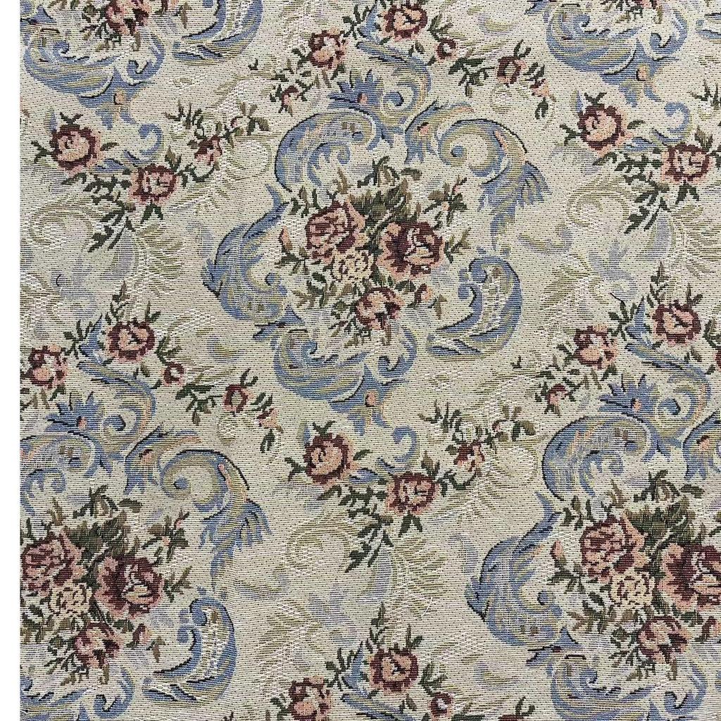 Premium Small Rose Jacquard Linen Fabric for Dress and Bag