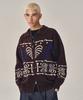 SUPERSUB Skeleton Heart Knit Zip-Up - Brown