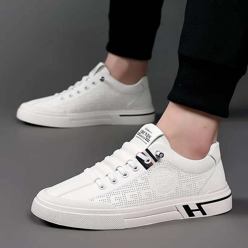 Men's shoes, little white shoes, men's casual shoes, popular in summer, breathable soft-soled versatile board shoes, high-end shoes for men