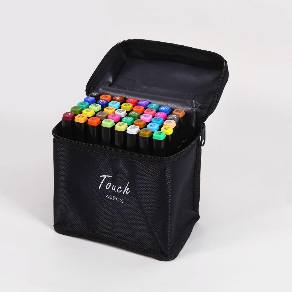 48-Color Touch Double-Ended Alcohol-Based Marker Set for Kids
