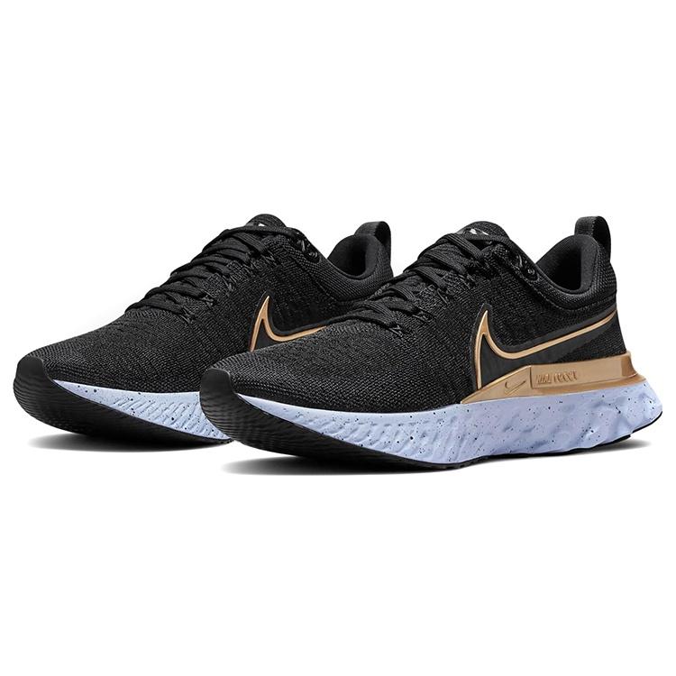 (WMNS) Nike React Infinity Run Flyknit 2 'Black Metallic Gold' Women's CT2423-009
