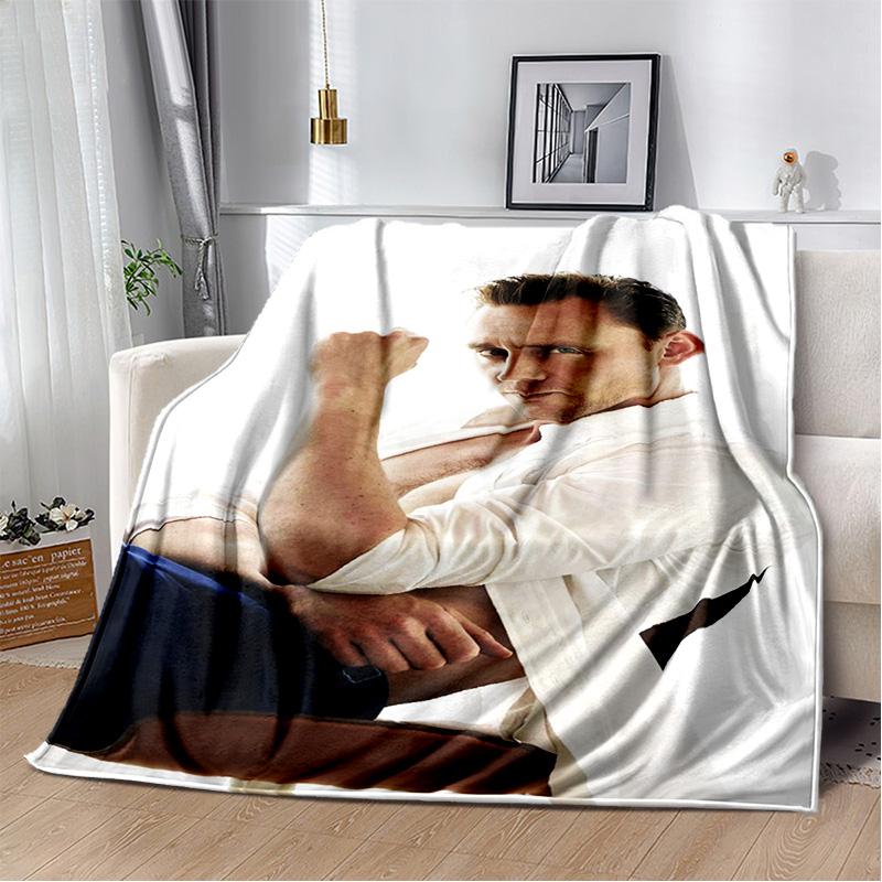 Tom Hiddleston Collage Plaid Actor Soft Plush Blanket,Flannel Blanket Throw Blanket for Living Room Bedroom Bed Sofa Picnic kids