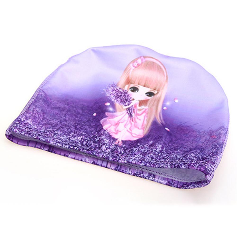 Kids Cartoon Swimming Caps Digital Printing High Elastic Sports Swim Pool Hat Diving Hats For Boys Girls