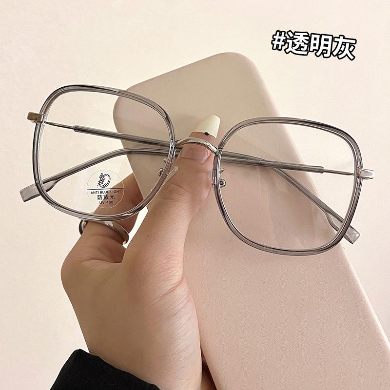 Light Weight Frames Glasses Men TR90 Material Anti Blue Light Glasses Woman Korean Stylish Men Glass Frame