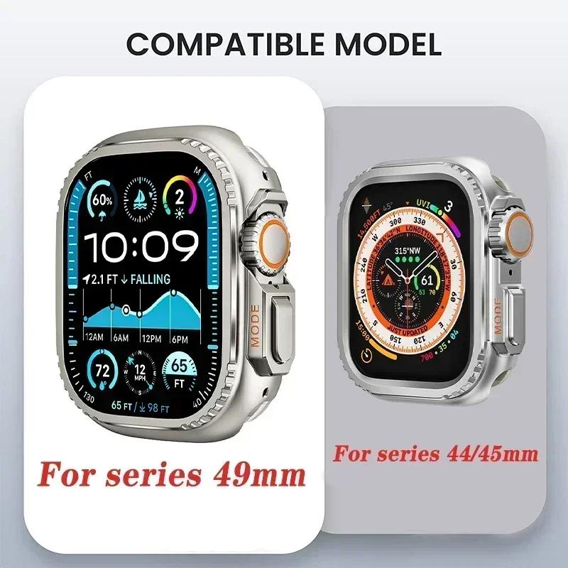 Metal Case for Apple Watch Ultra 2 49mm 46mm 45 44 42mm Protector Case Aluminum Cover Bumper Frame for iWatch 10 9 8 7 6 5 4 SE