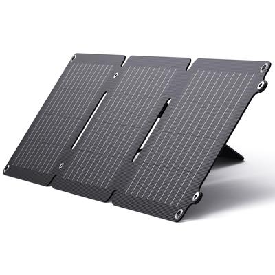 BigBlue 20W Solar Panel ETFE Material 2 USB Ports Solar Charger IP65 Waterproof and Dustproof Small Solar Charger Foldable Single Crystal High