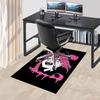 1pc Devilman Home Office, Durable Polyester Floor Mat with Easy, Office Decor, Urban Style, Nonslip Backing