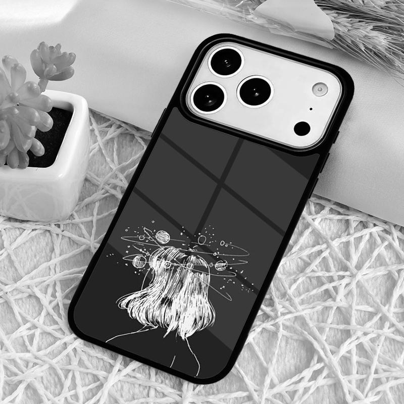 Aesthetic Space Stars Planet Coque Phone Case for iPhone 17 Air 16 15 11 12 14 13 Pro Max Shockproof Cover