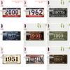 Tin Sign - Vintage Durable Metal Plaque Wall Decor, Home Office Bar Man Cave Turin City Birth Year License Plate Wall Art