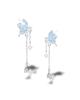 Luminous Butterfly Earrings for Women Tassel Earrings Korean Fantasy - Glow-in-the-Dark, Blue, Zirconia, - Style, Feminine, - Gift/Present [Item]
