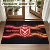 Crystal Velvet Square Rug Custom NameSheffield United FC Pattern Non Slip Home Floor Decor Rug
