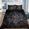 Viking Nordic Viking Mystical Symbol Duvet Cover Pillowcase Bedding Set Adult Boy Girl Bedroom Decoration Children Single D