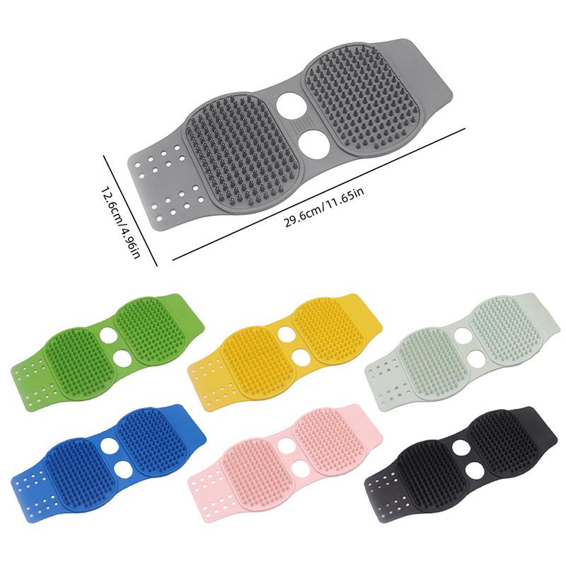 Double Sided Silicone Dog Brush Comb Soft and Comfortable Hair Fur Grooming Massage Gloves Pet Bath Supplies