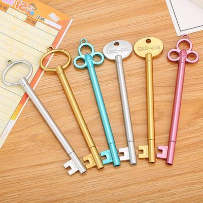 1 Piece Kawaii Retro Key Gel Pen School Office Supplies Vintage Creative Cute Pretty Lovely Pens