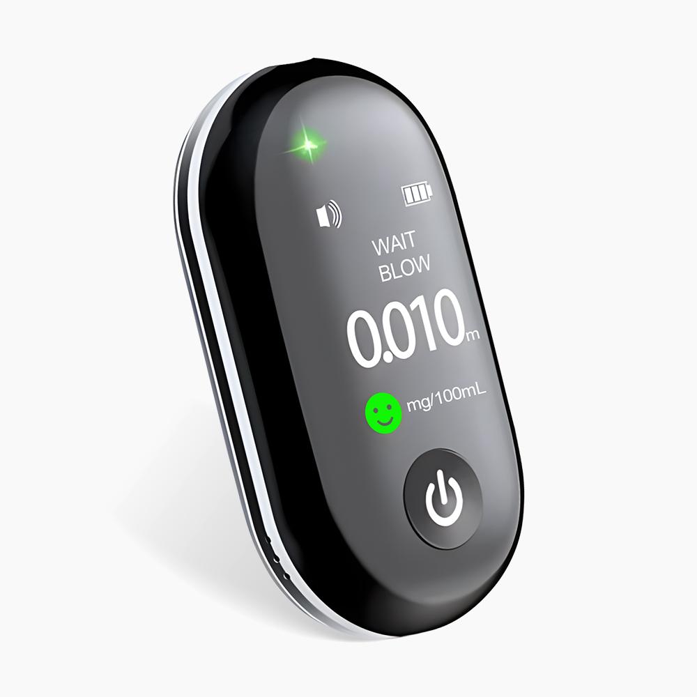 

G1 Портативный алкотестер Профессиональный алкотестер с ЖК-дисплеем USB Перезаряжаемый Электронный цифровой алкотестер чёрный