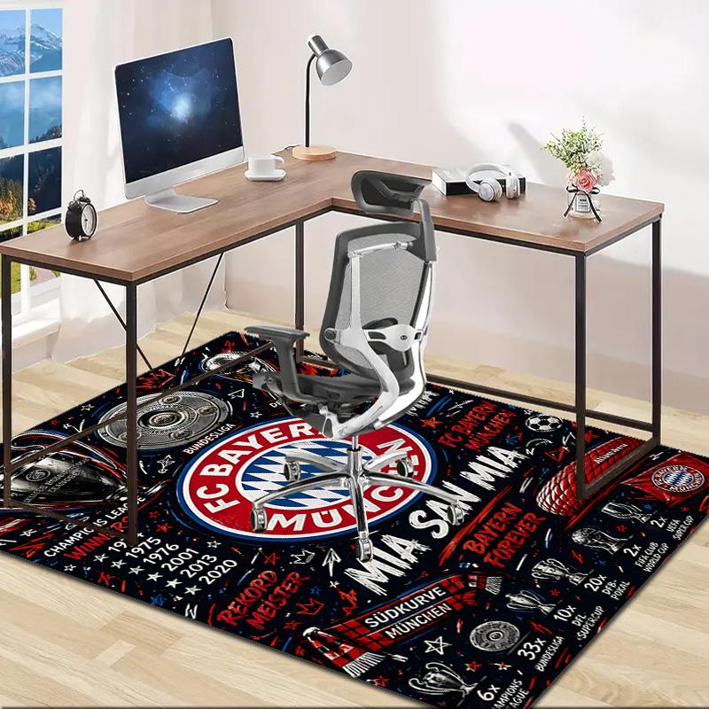 Bayern Munich Design Area Rug - Non-Slip, Soft & Cozy Floor Mat for Living Room, Bedroom, Office - Indoor/Outdoor Decorative Carpet