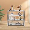 Stainless Steel Storage Rack 4Tier Commercial Shelving Unit with Adjustable Height for Restaurant Warehouse Logistics Center Use