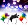 New Retro Rainbow Feather Headband For Kids Ideal For Halloween Parties And Celebrations