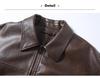 Men's High-End Retro PU Leather Motorcycle Jacket - Autumn Cool, Loose Lapel Coat