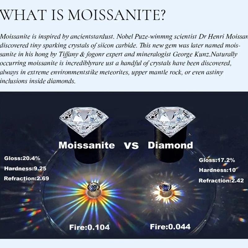 925 Sterling Silver D color Moissanite  Necklace Pendant For Women With White Gold Plated Lab Diamond Fine Jewelry Accessories