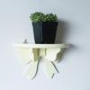 Bow Shaped Wall Organizer for Bathroom with Flowerpot Holder