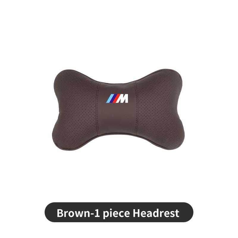 2025 Hot Car Seat Headrests Pillow Leather Lumbar Neck Support Back Cushion For BMW M X1 X3 X5 X6 X7 E30 E90 M3 E84 E83 F25 E91