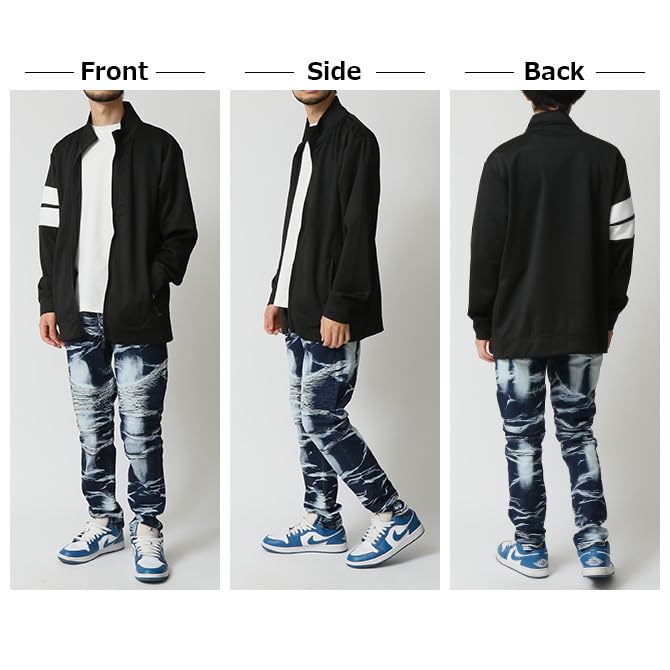 Arcade Skinny Distressed Design Plus Distressed Size 34 Men's Jeans, Denim, Size, Denim, Navy,