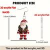 Santa Claus Acrylic Earrings - Cartoon Christmas Decorations
