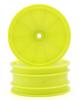 Kyosho 2.2-inch Dish Wheels (FrontYellowPack of 2) OTH247YB