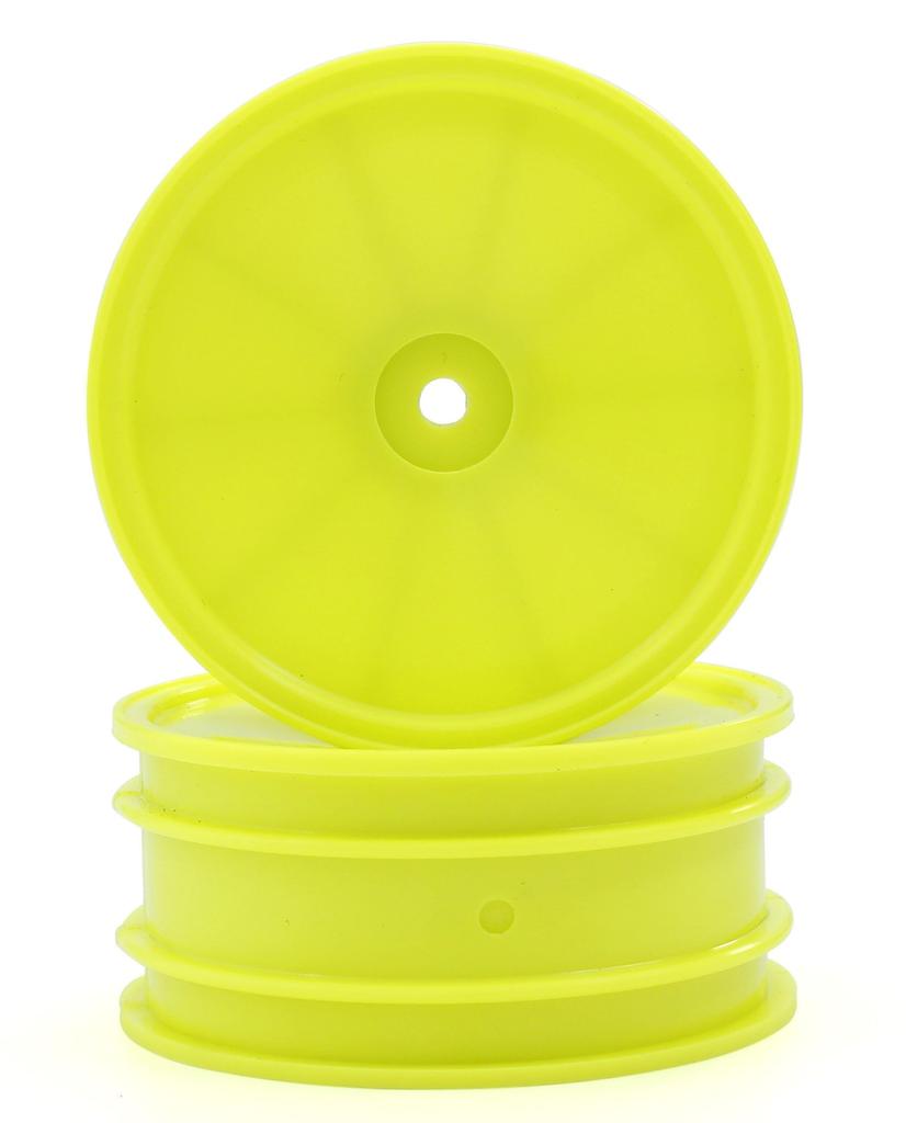Kyosho 2.2-inch Dish Wheels (FrontYellowPack of 2) OTH247YB