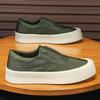 Canvas Men's Shoes Summer New Non-slip Thick-soled Breathable Light Lazy One-pedal Board Shoes Men's Sports Shoes