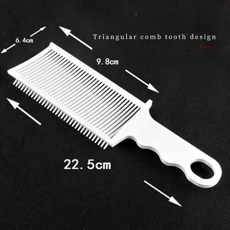 Barber Fade Combs Haarschneidewerkzeug für Farbverlauf-Frisurenkamm, flache Oberseite, Haarschneidekamm für Männer, hitzebeständige Fade-Bürste