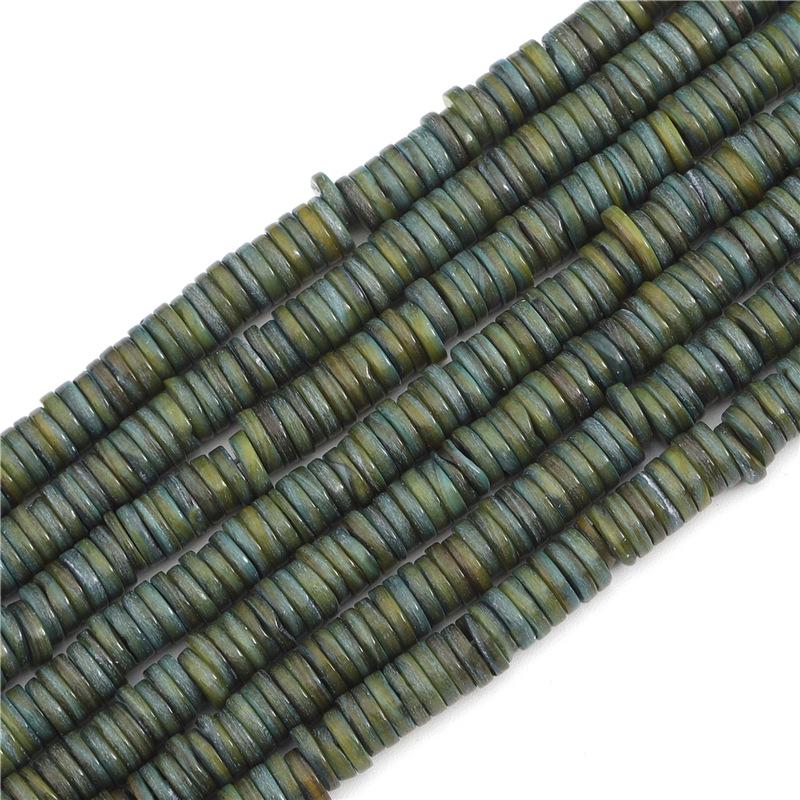 Naturmuschel gefärbter runder Scheiben-Abstandshalter für DIY Armband- & Halskettenherstellung