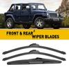 15"/15"/14" For Wrangler JK For Jeep 2000- Windshield Wiper Blades Set of 3