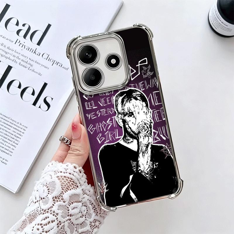 Lil Peep Hellboy Love Plating Phone Case For Xiaomi Redmi Note 14 15 Pro Plus 13 12 11 11S 11T 10 9S 9 5G Anti-Fall Airabag Cove