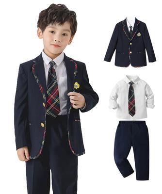 Formal School Uniform Top and Bottom Entrance Graduation Plus Kindergarten Graduation Kindergarten Elementary Size 150 [Qichenk] Children's Clothing,