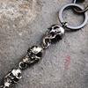 1pc 59cm Men Waist Key Chain Skull Head Metal Vintage Biker Chain Jewelry Jeans Hip Fashion Pan N9V2