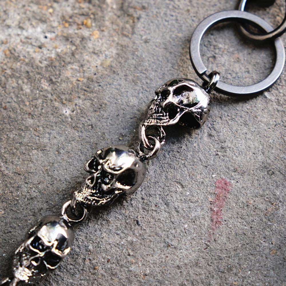 1pc 59cm Men Waist Key Chain Skull Head Metal Vintage Biker Chain Jewelry Jeans Hip Fashion Pan N9V2