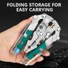 Multi-function Wire Stripping Plier Foldable Voltage Testing Cable Cutter for Cutting Stripping Crimping Wires Electrician Plier